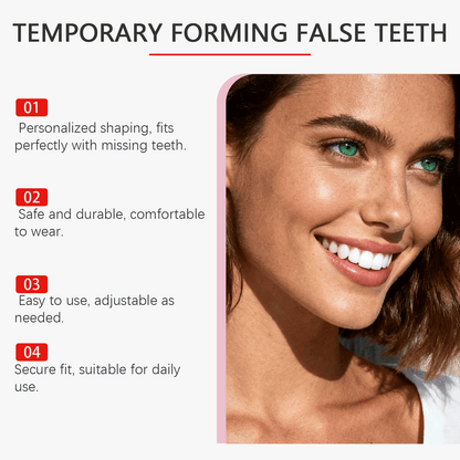 CYNOSUREAN Moldable Dental Gel Dentures Temporary Fillings Cavities and Teeth Fillings Temporary Tooth Filling Denture Kit Oral false tooth fake